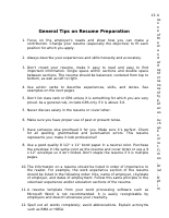 General Tips on resume preparation.docx